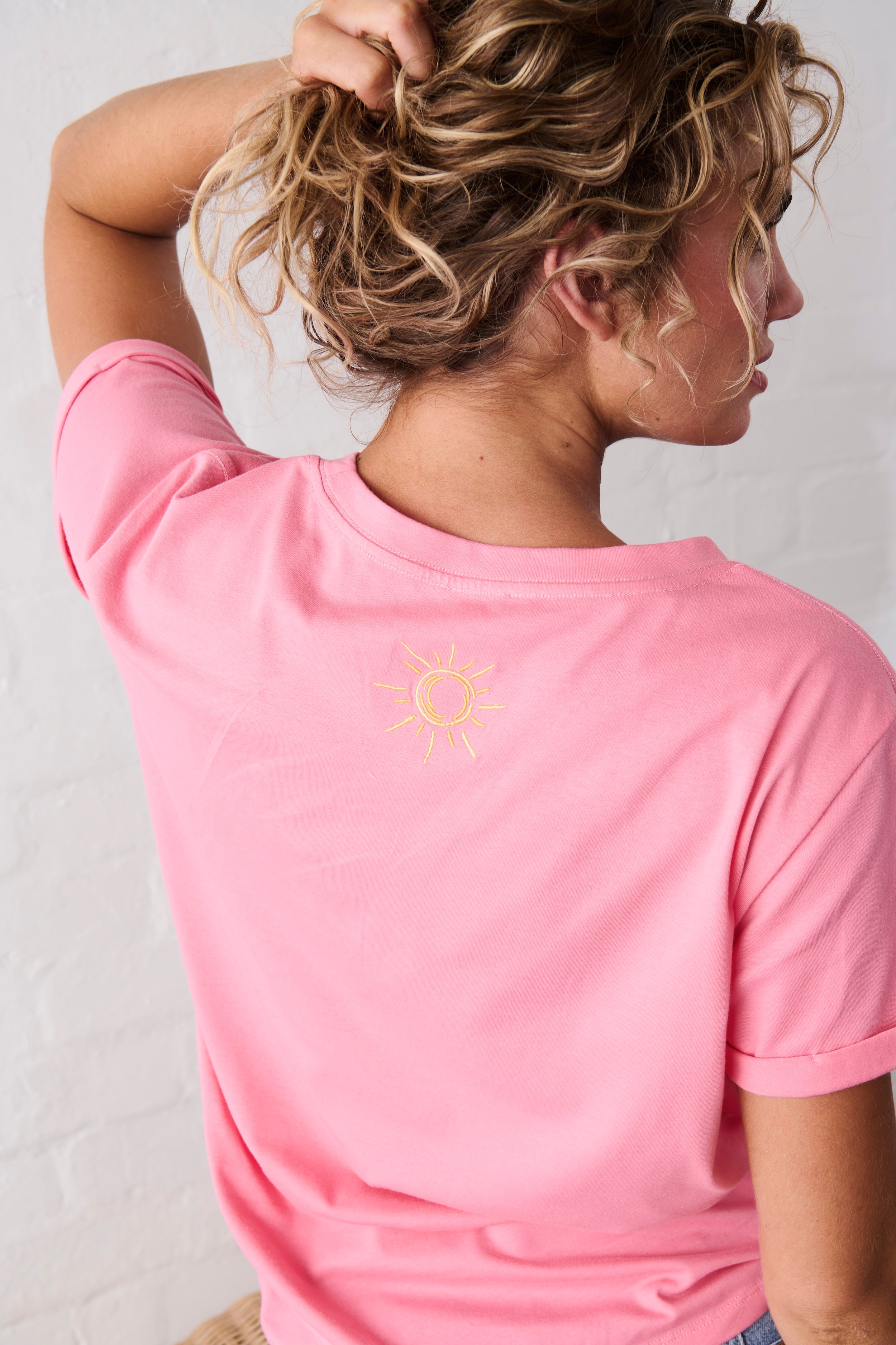 Olivia Tee | Sun Lounge - Soft Pink