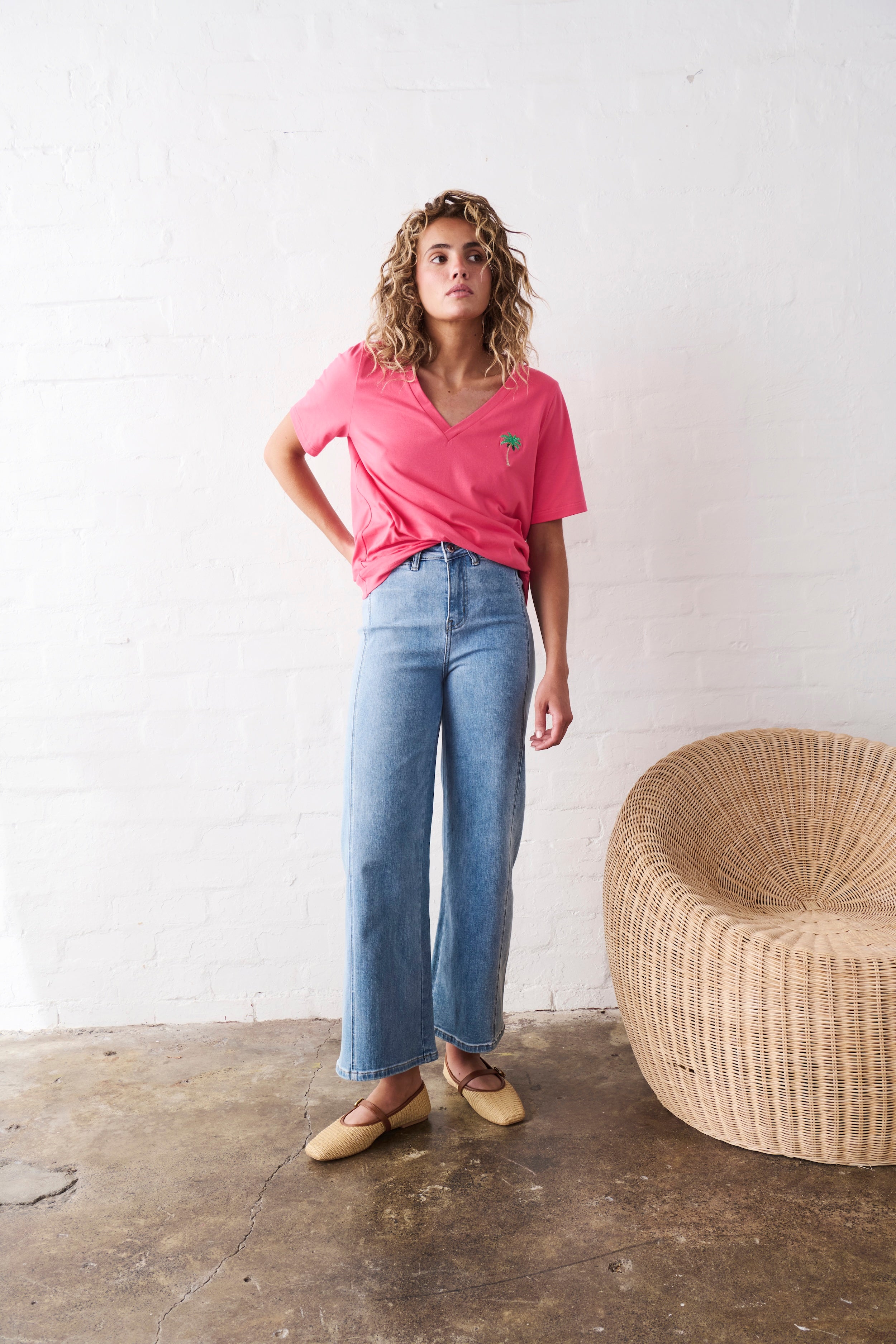 Palazzo Jean - 70s Blue - Kireina Australia