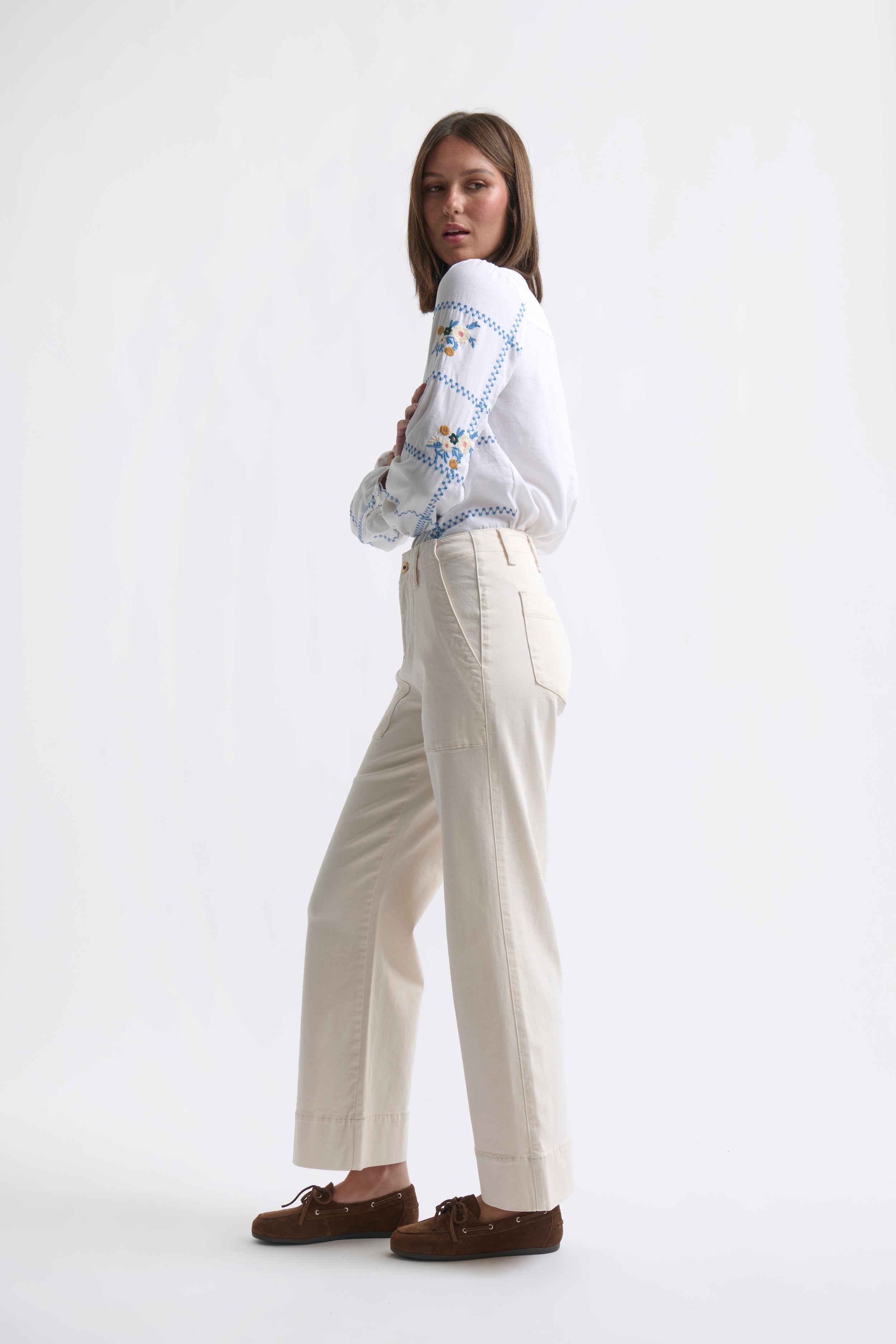 Celeste Pant - Ecru - Kireina Australia