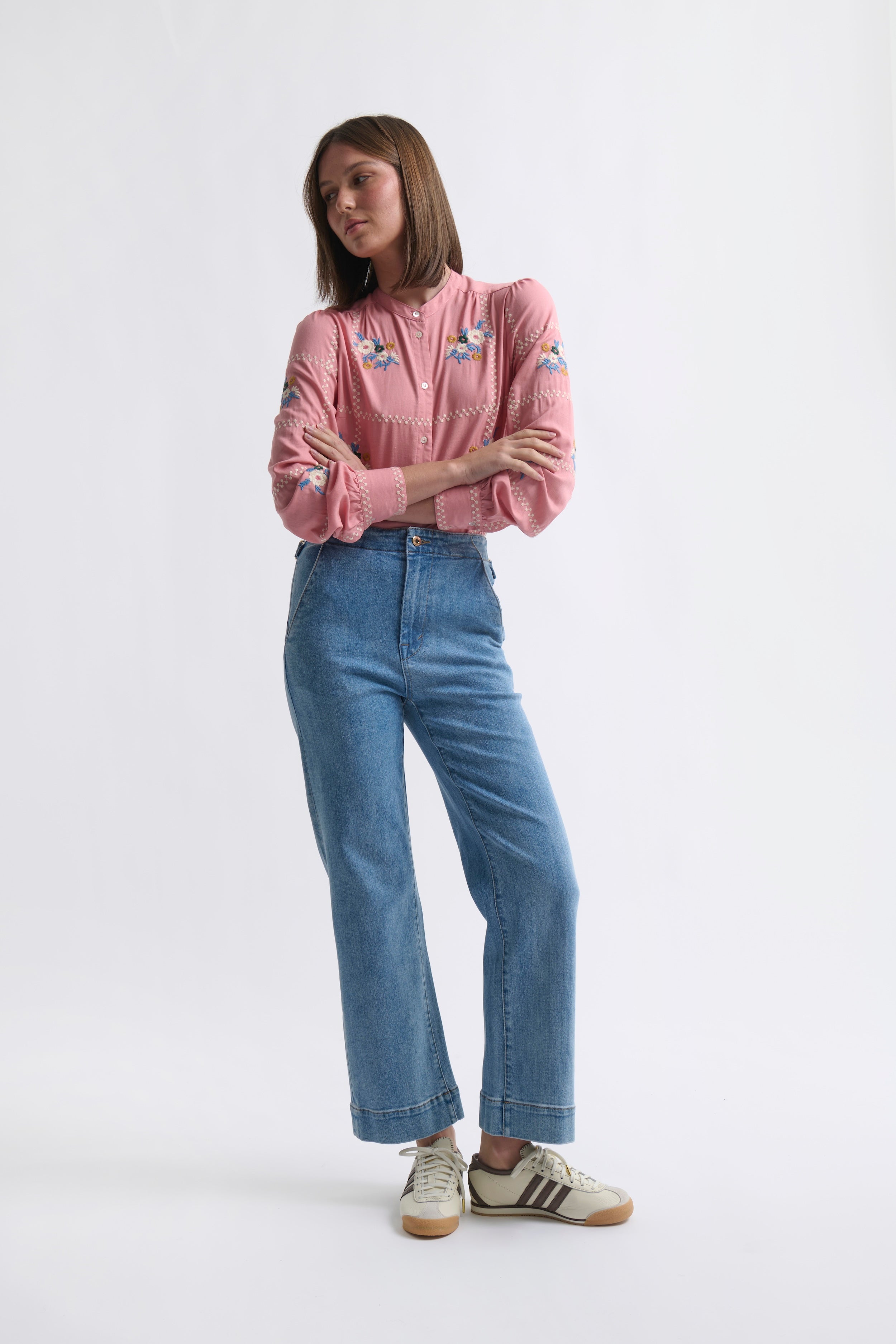 Sabrina Pant - 70s Blue - Kireina Australia