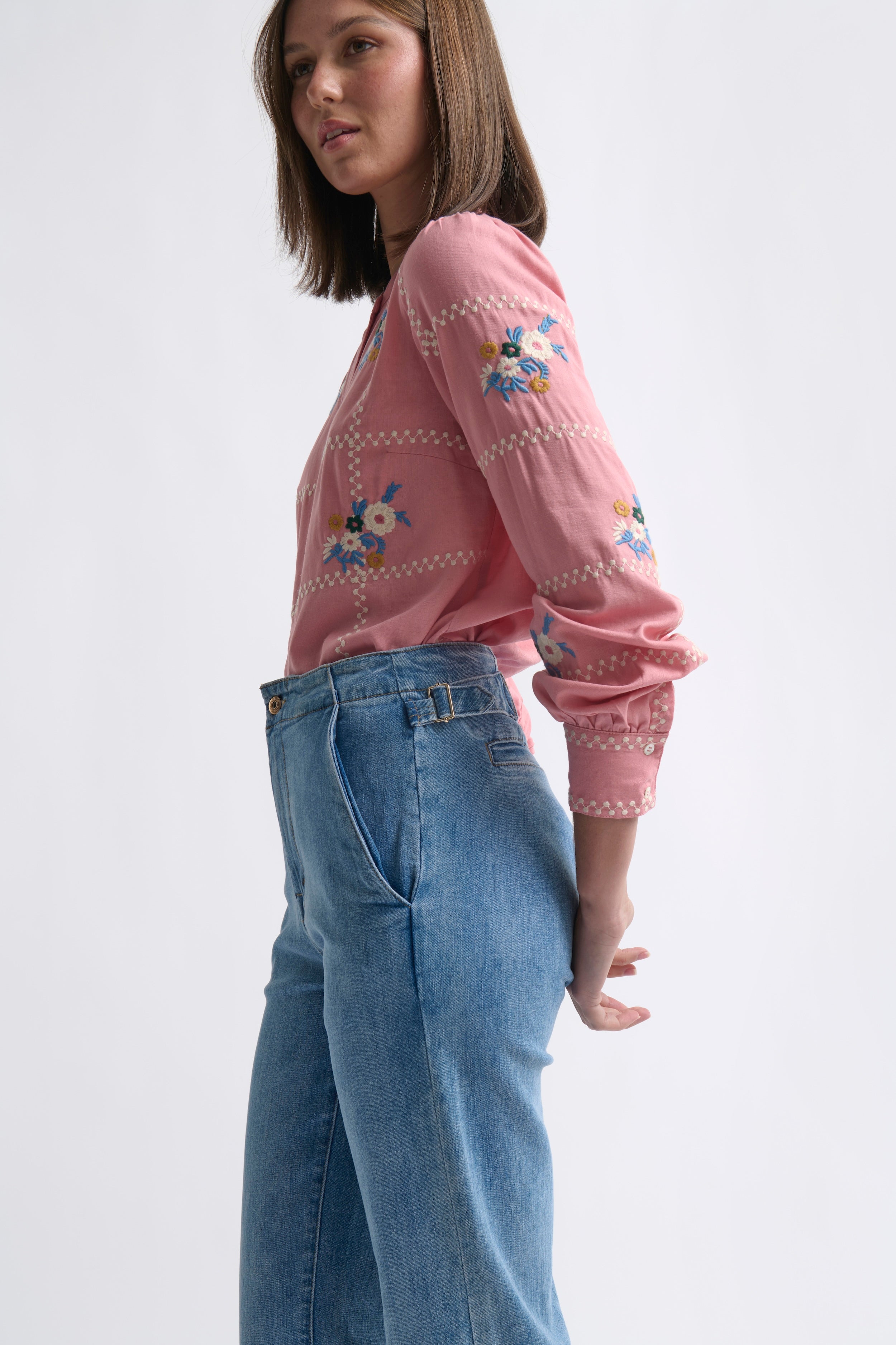 Sabrina Pant - 70s Blue - Kireina Australia