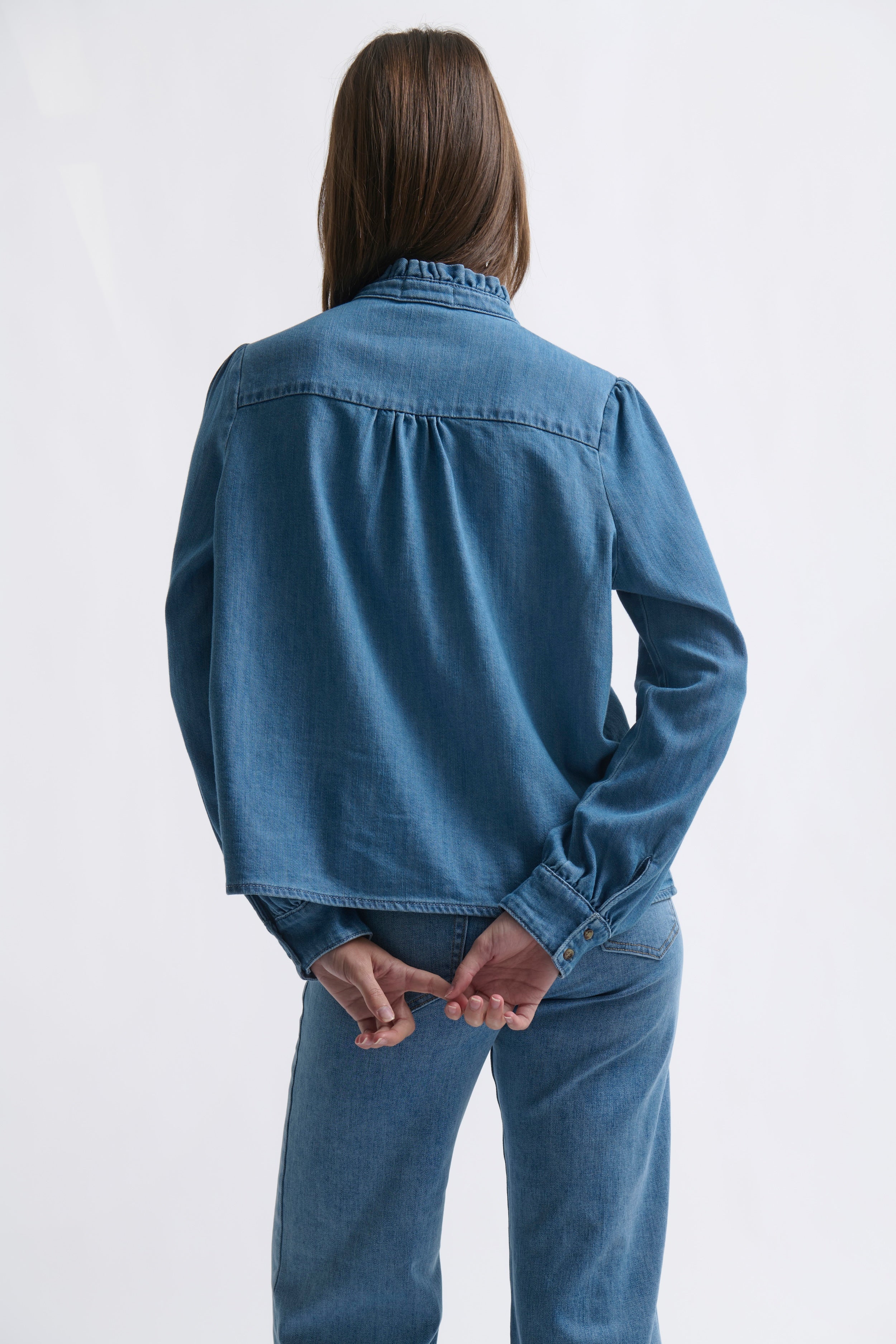 Yolanda Shirt - Hermosa Blue - Kireina Australia