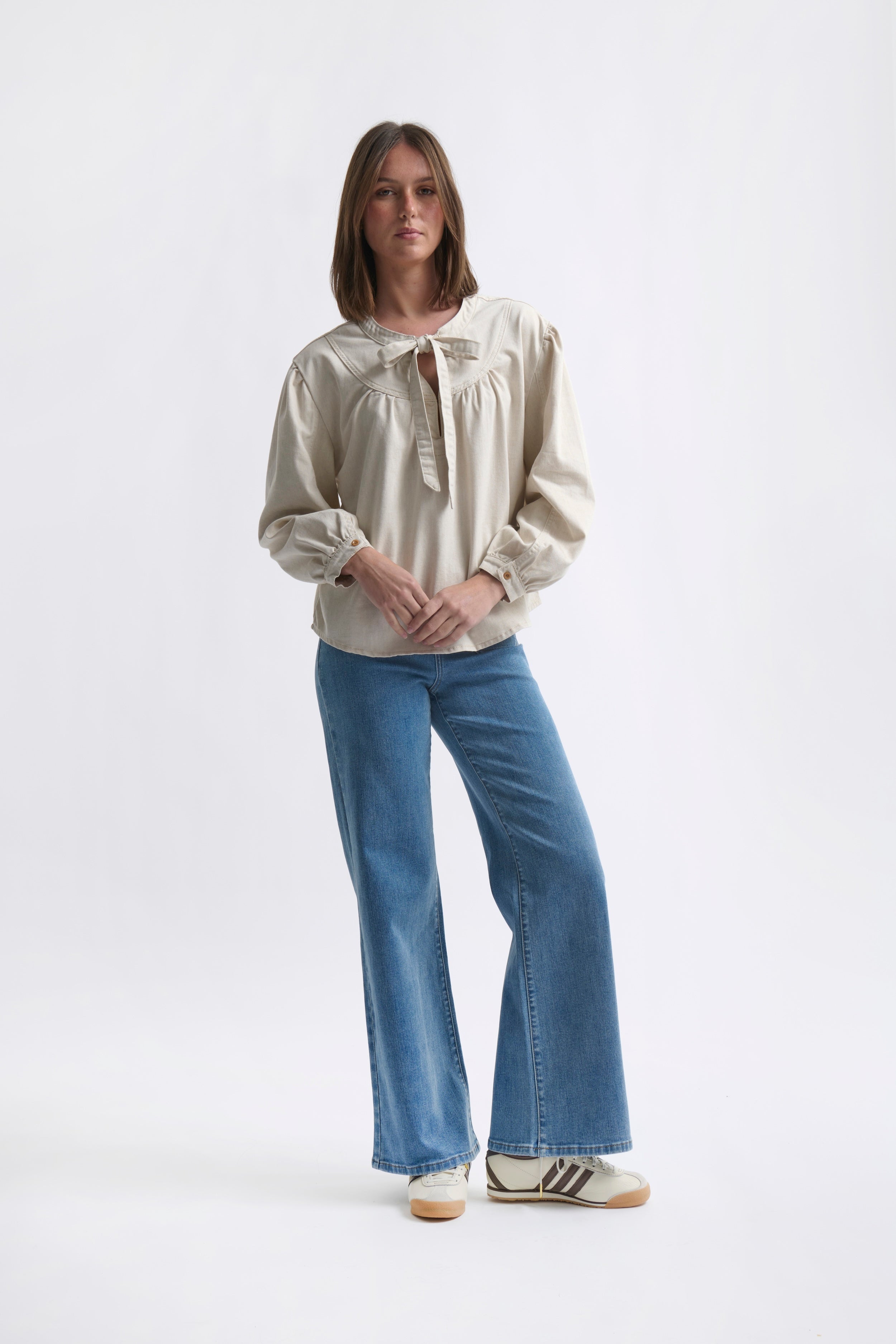 Kelly Shirt - Sand - Kireina Australia