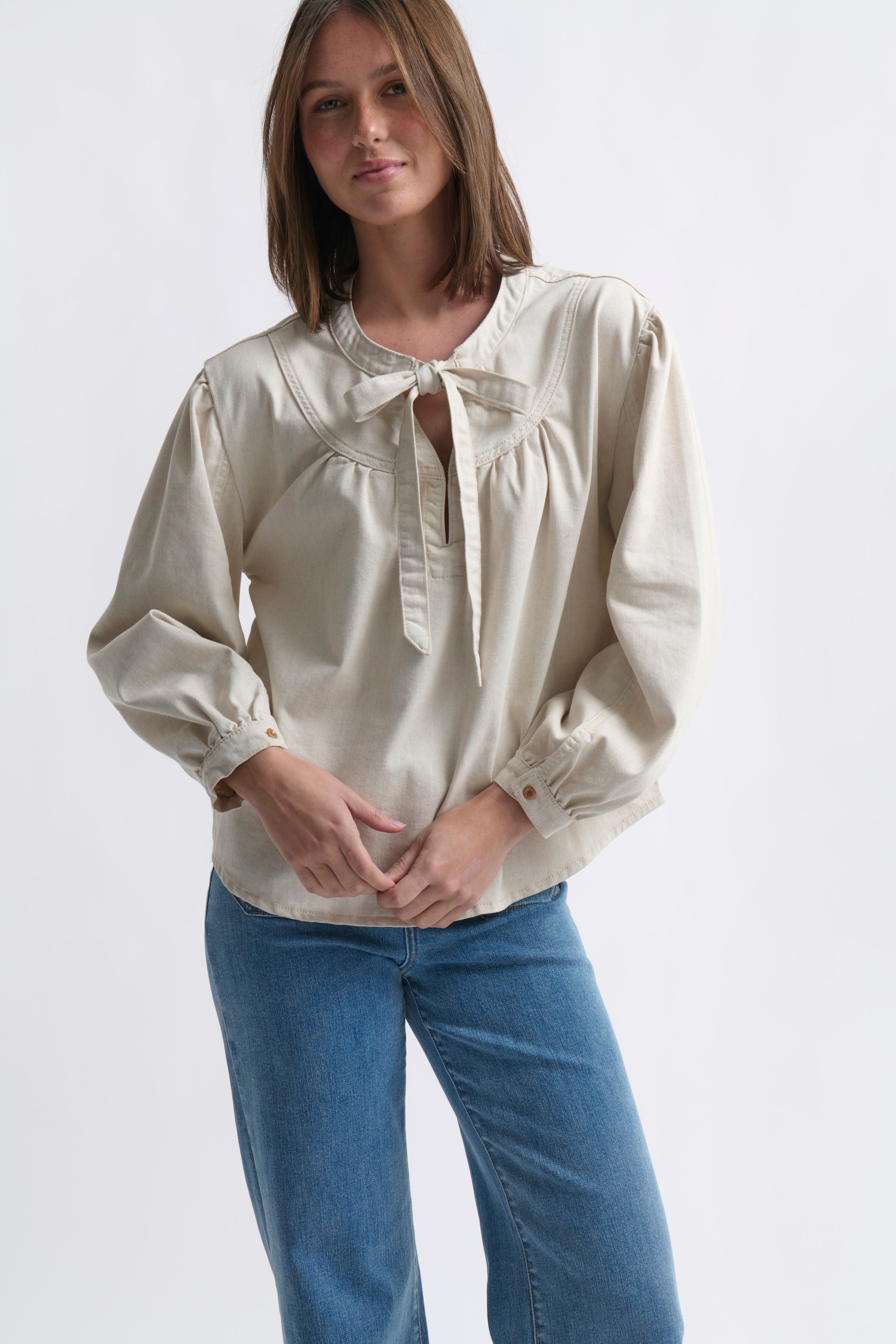 Kelly Shirt - Sand - Kireina Australia
