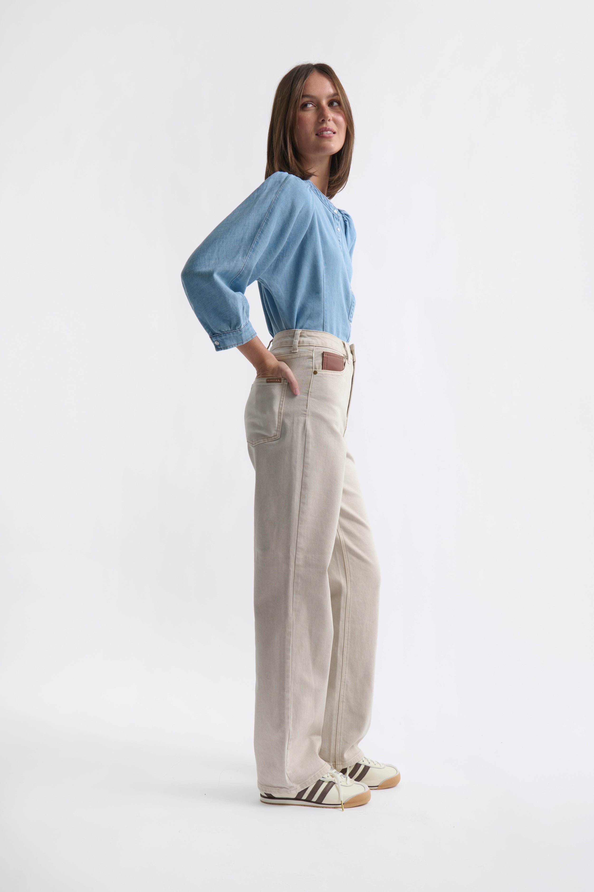 Bonnie Jean | Leather Pocket - Sand