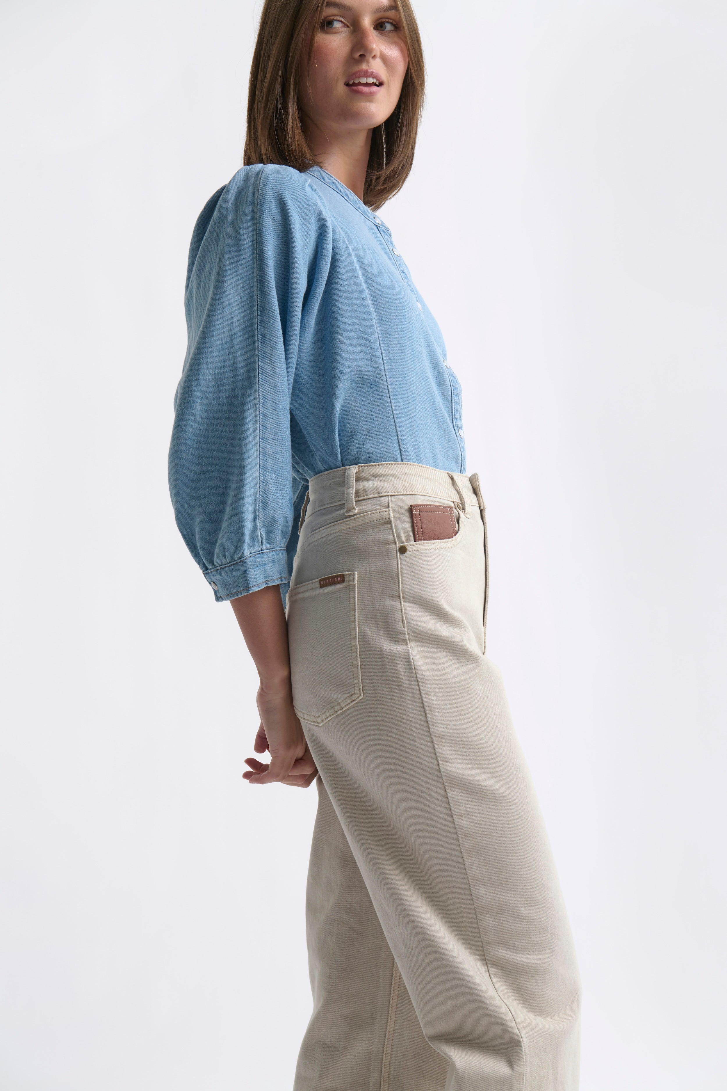 Bonnie Jean | Leather Pocket - Sand