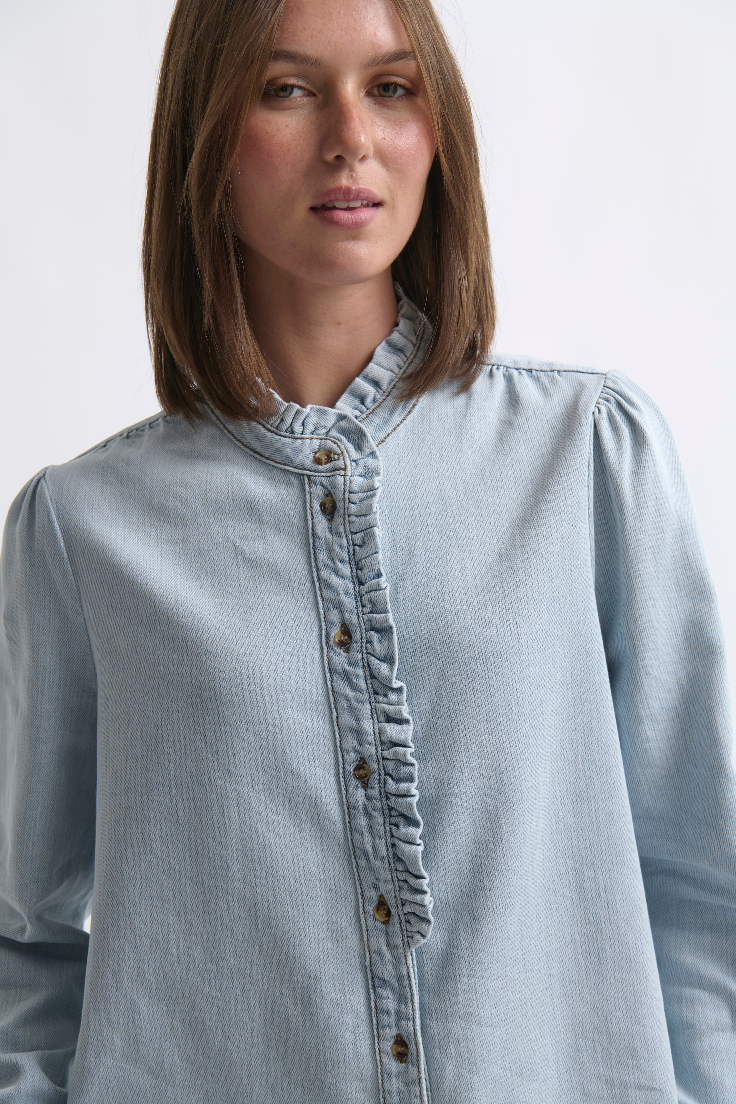 Yolanda Shirt - Berkeley Blue - Kireina Australia