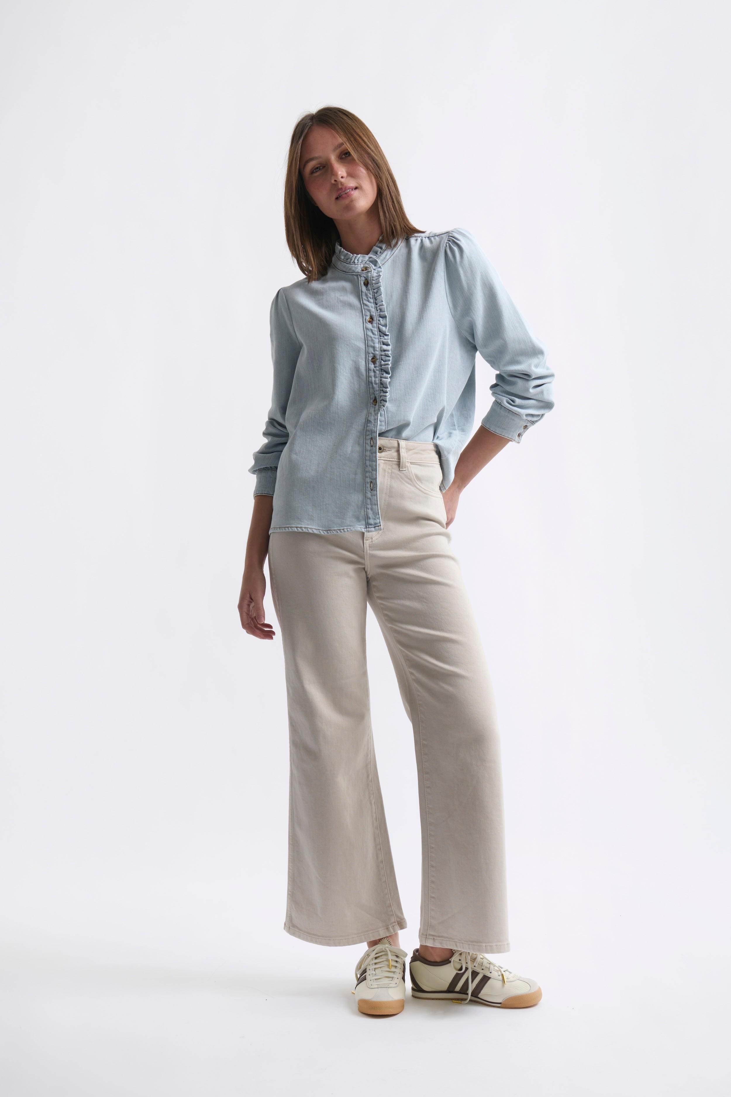 Yolanda Shirt - Berkeley Blue - Kireina Australia