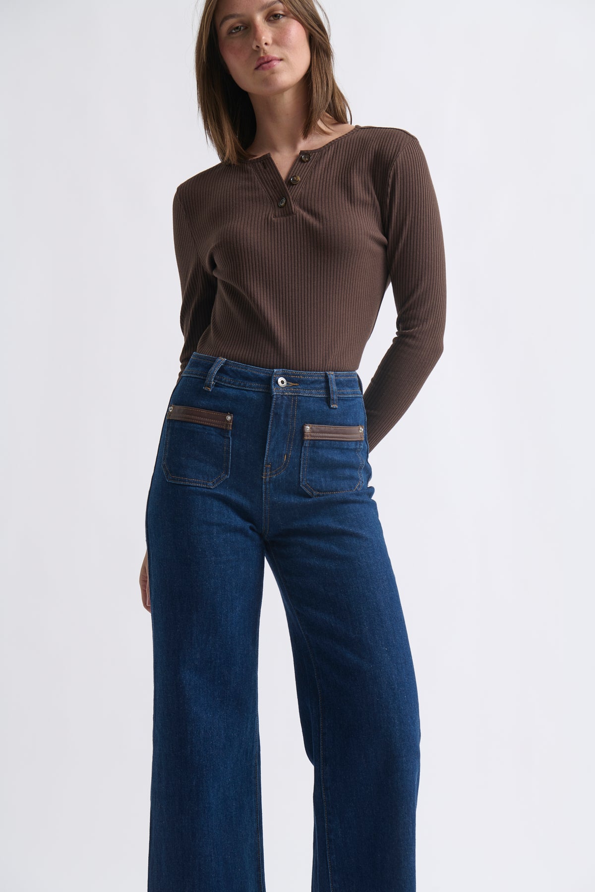 Heather Top - Chocolate - Kireina Australia