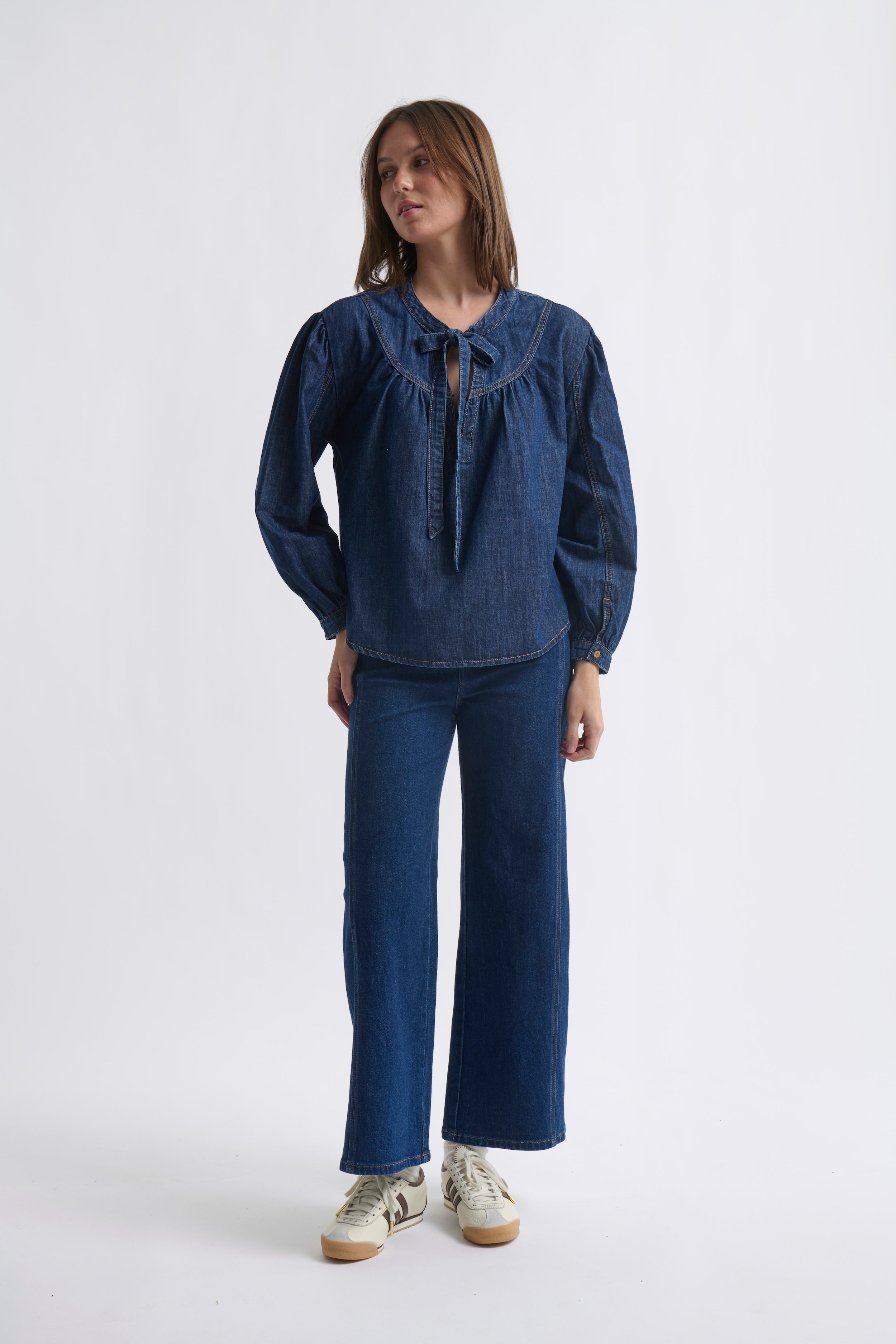 Kelly Shirt - Palisade Blue - Kireina Australia