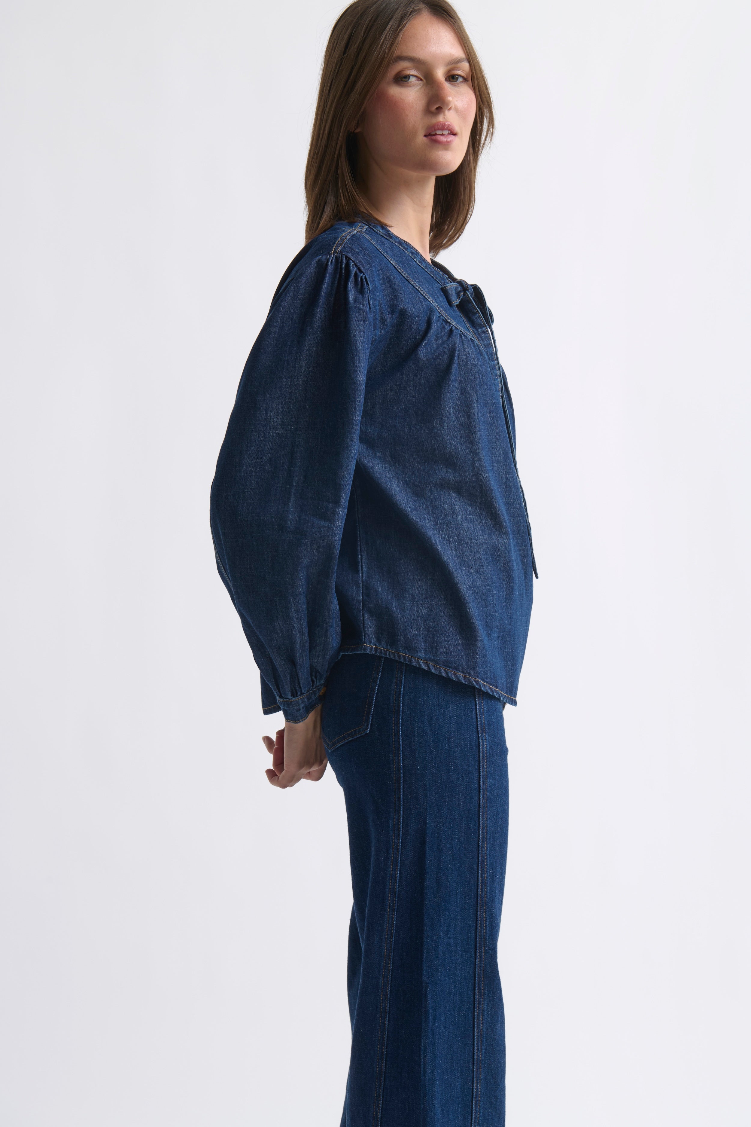 Kelly Shirt - Palisade Blue - Kireina Australia