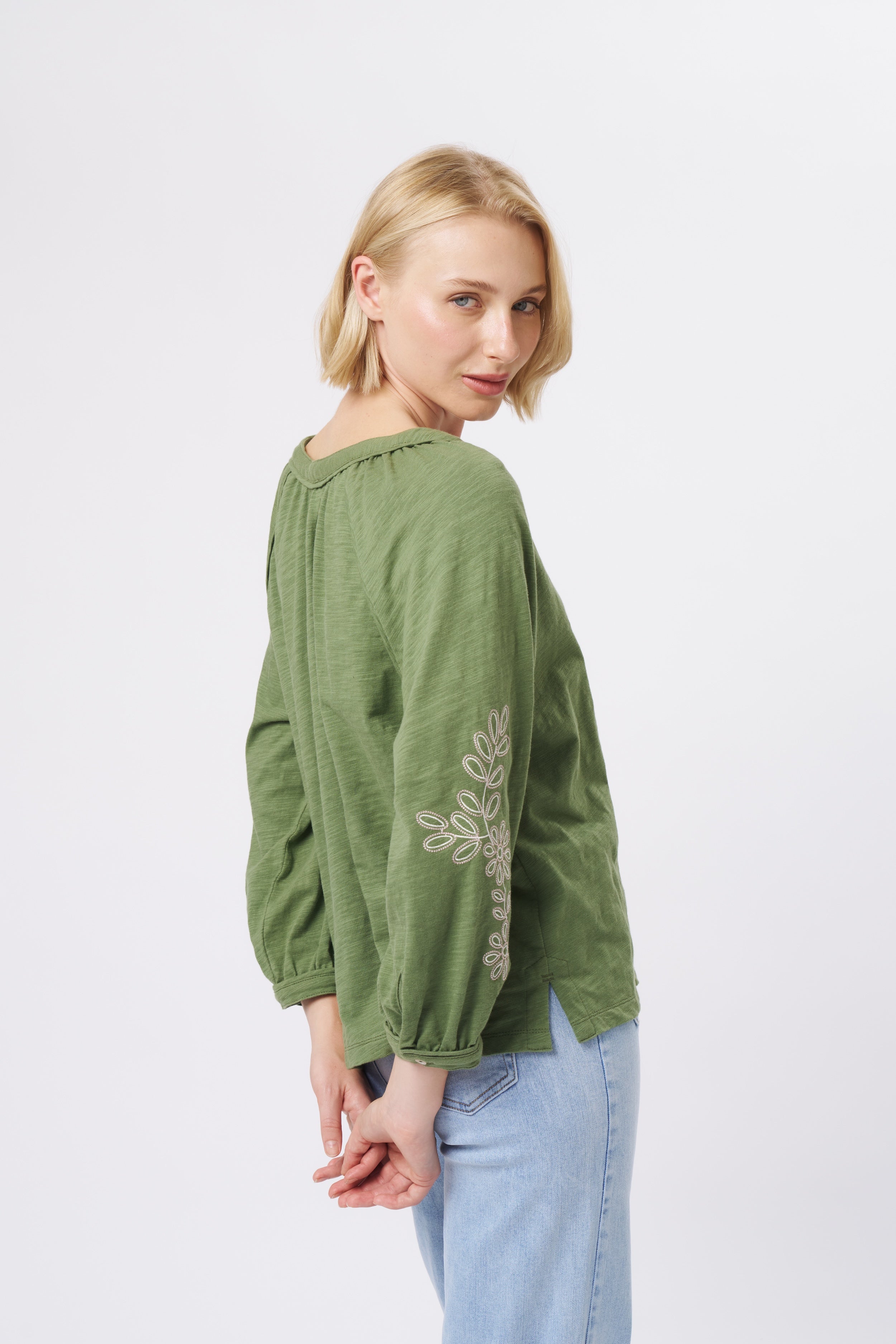Kimberley Top - Moss Green