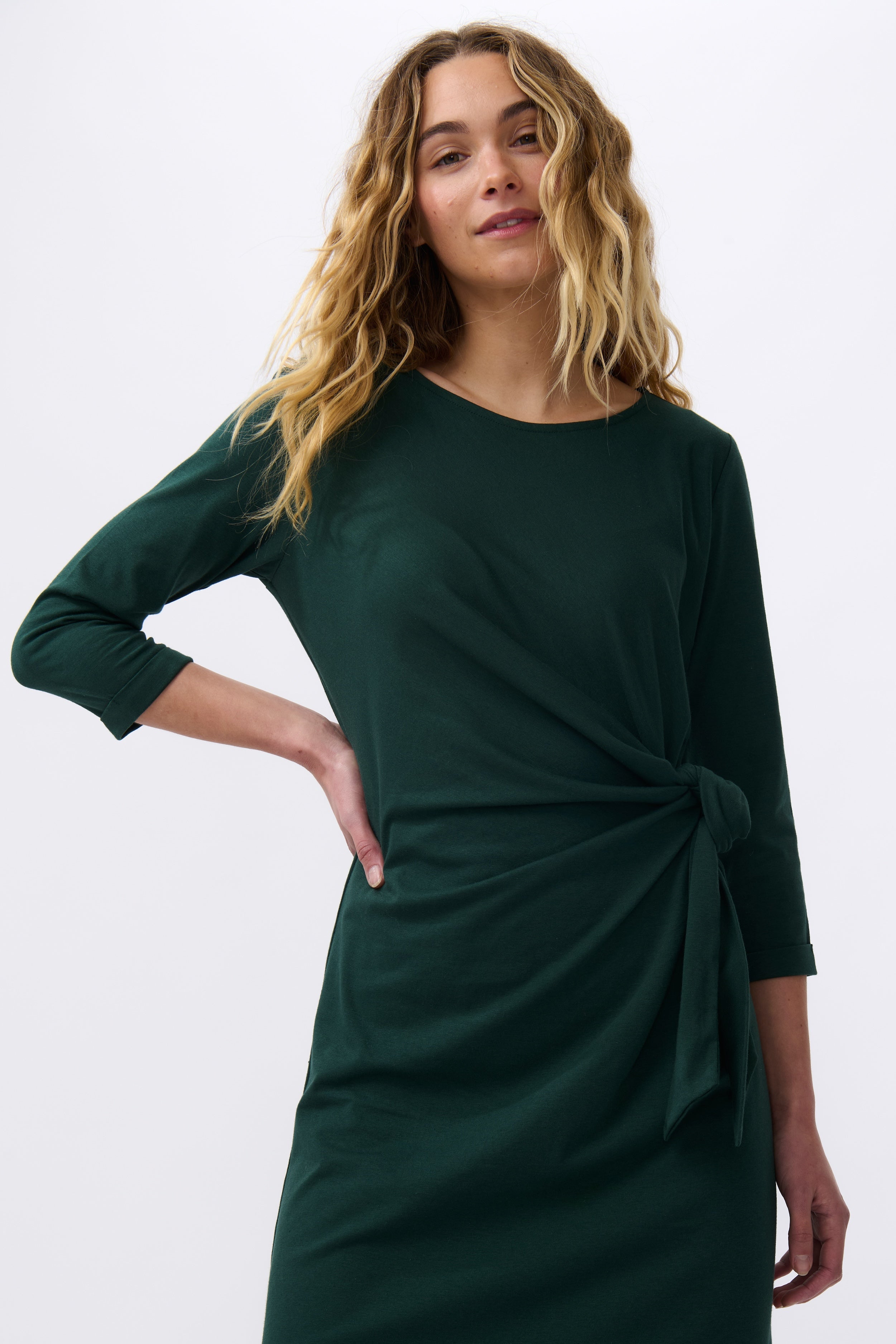 Luna Dress - Forest Green