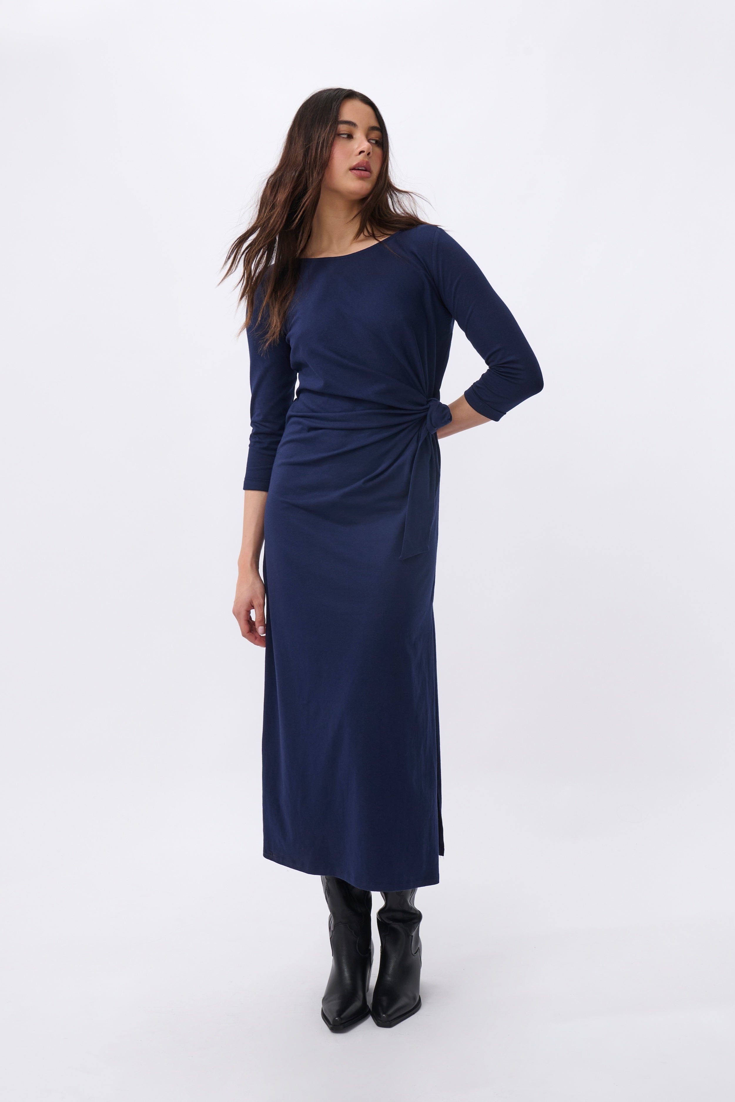 Luna Dress - Navy