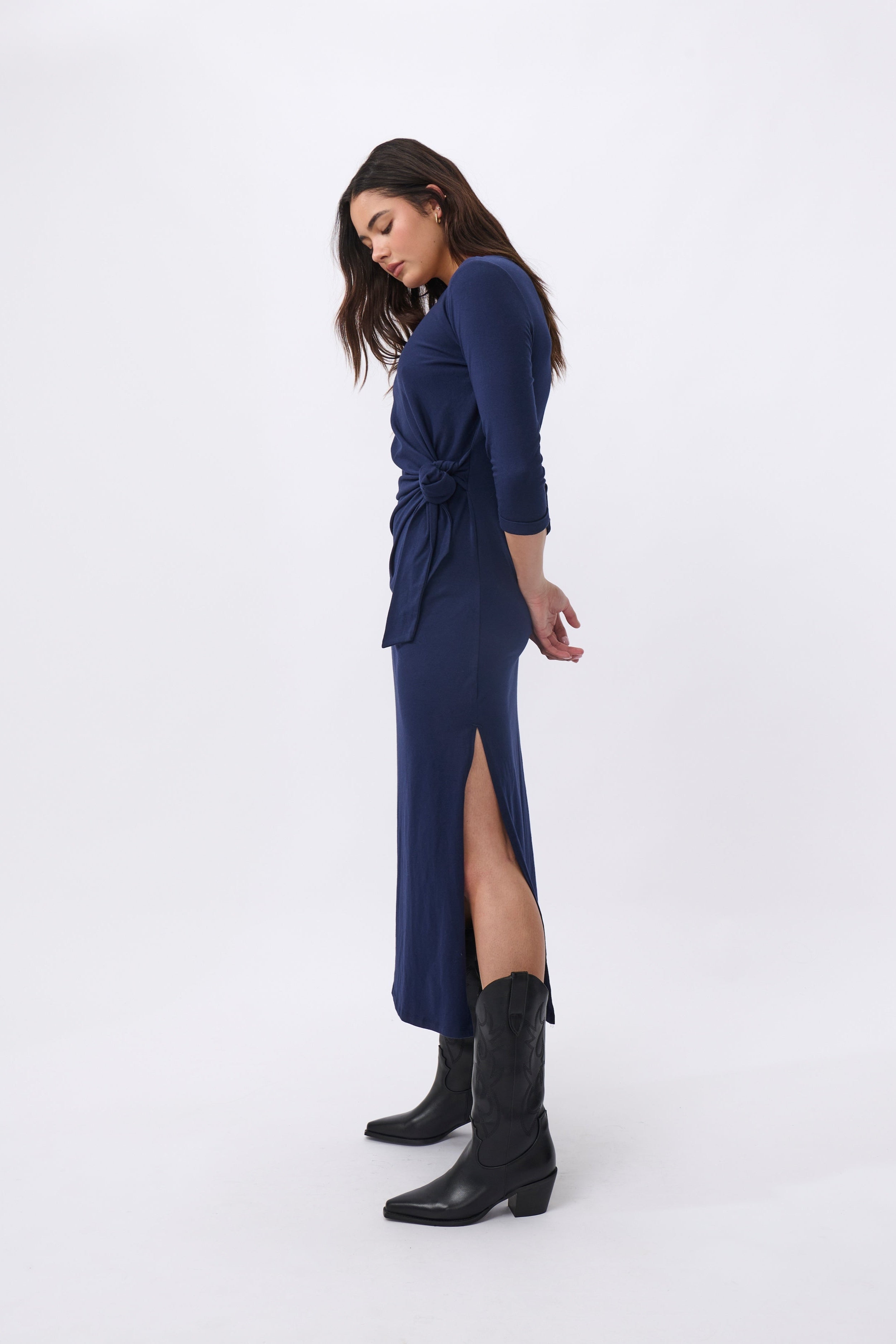 Luna Dress - Navy