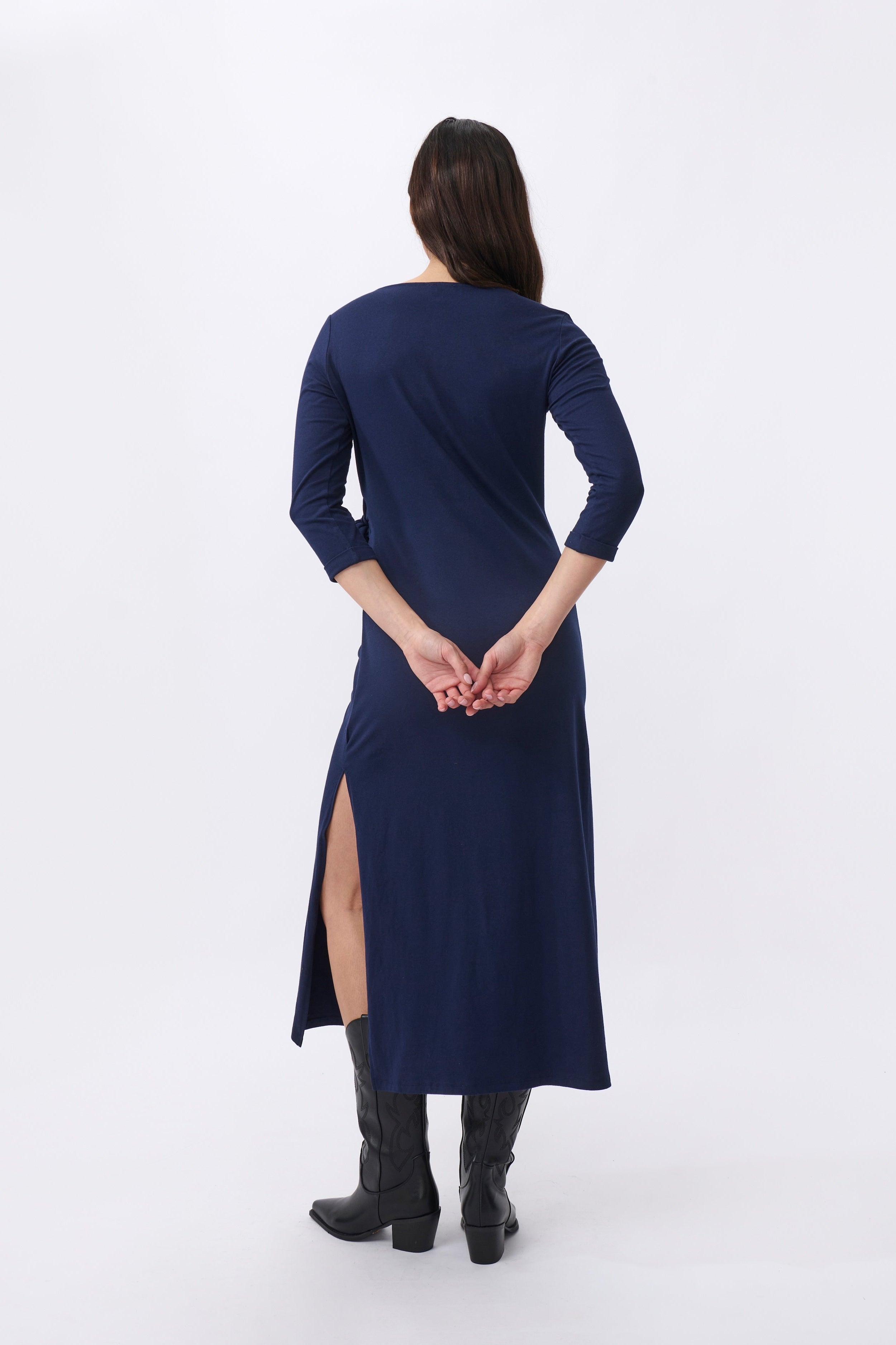 Luna Dress - Navy