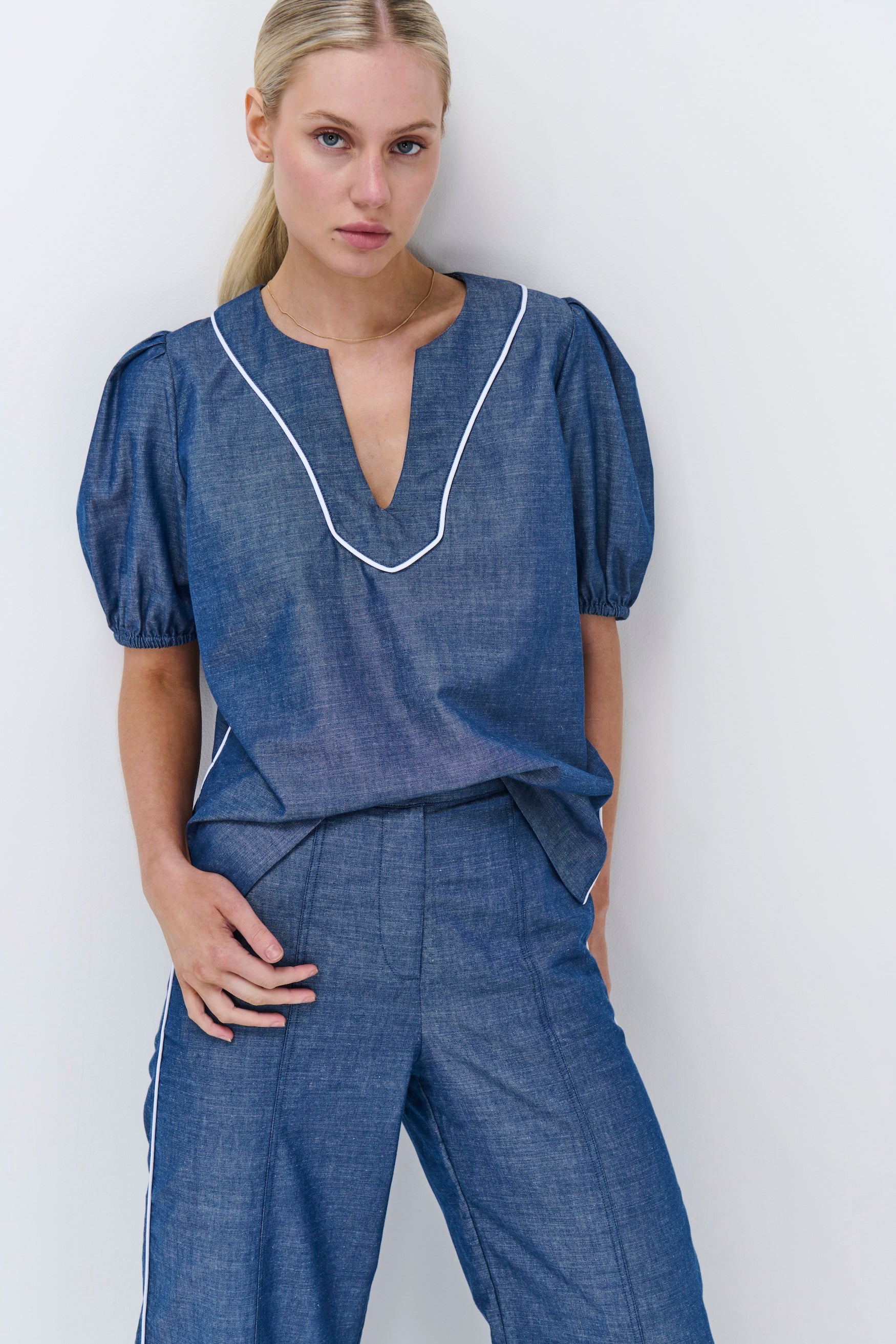 Madison Top - Denim Blue
