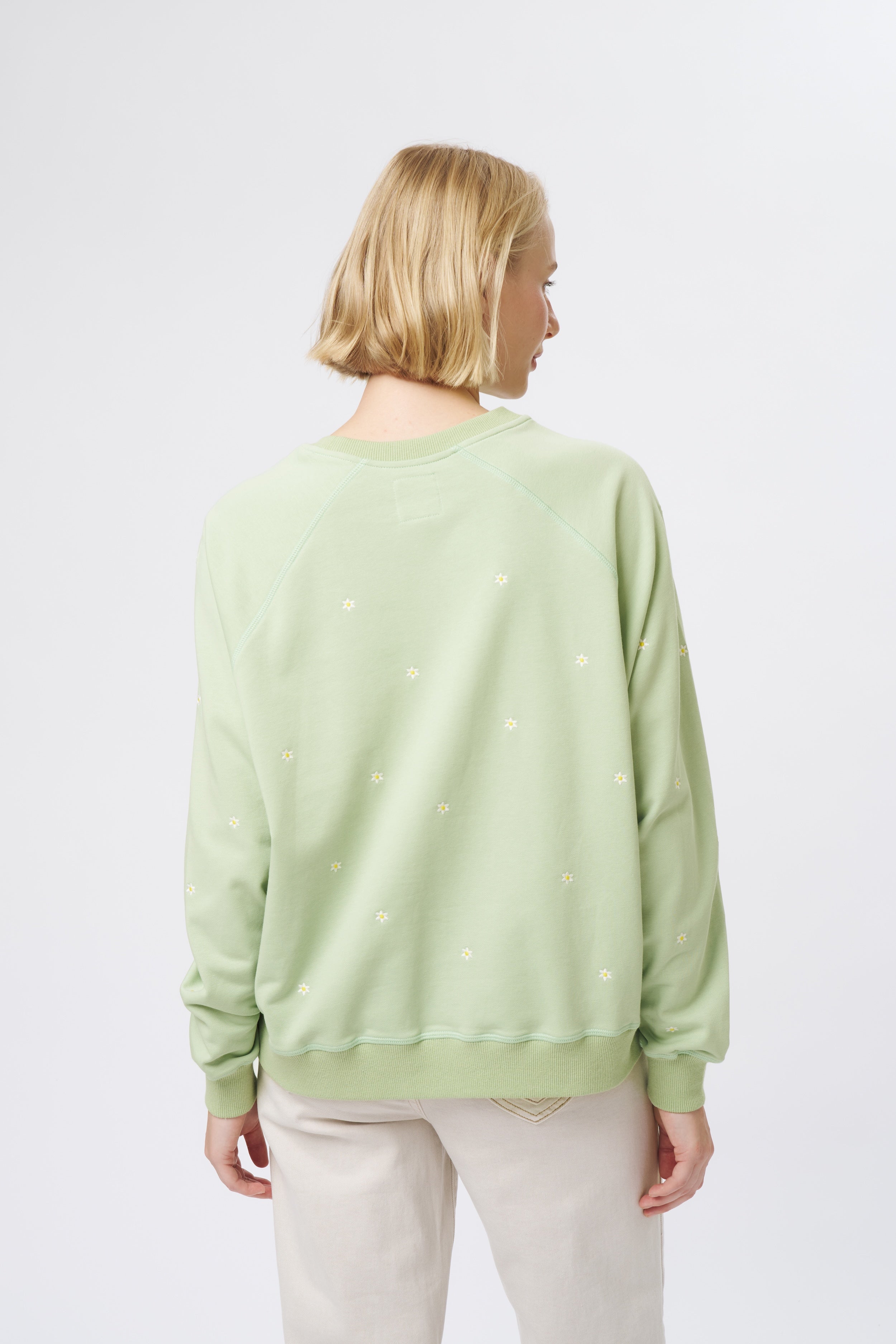 Patti Sweatshirt | Daisy - Grape Green