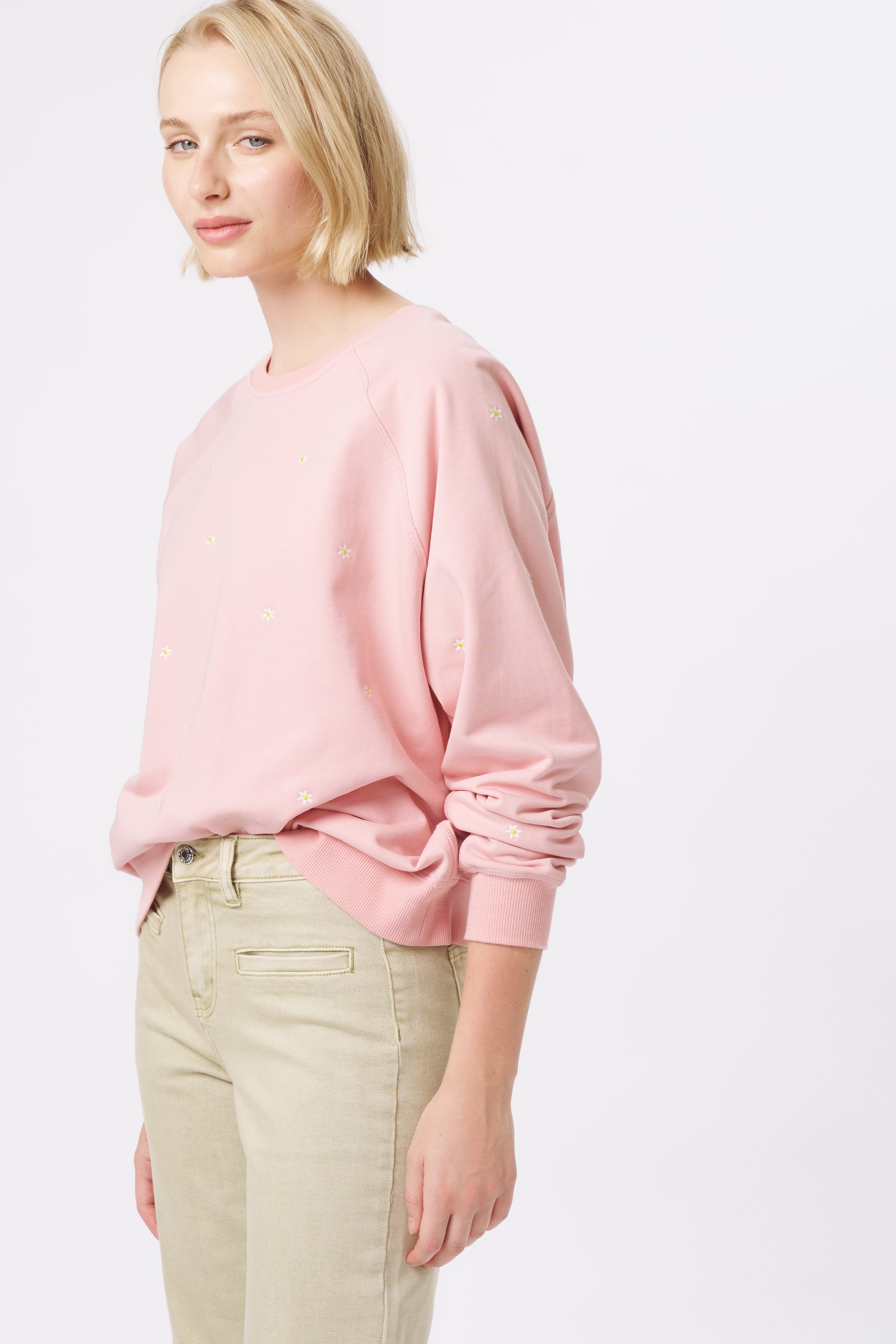 Patti Sweatshirt | Daisy - Musk Pink