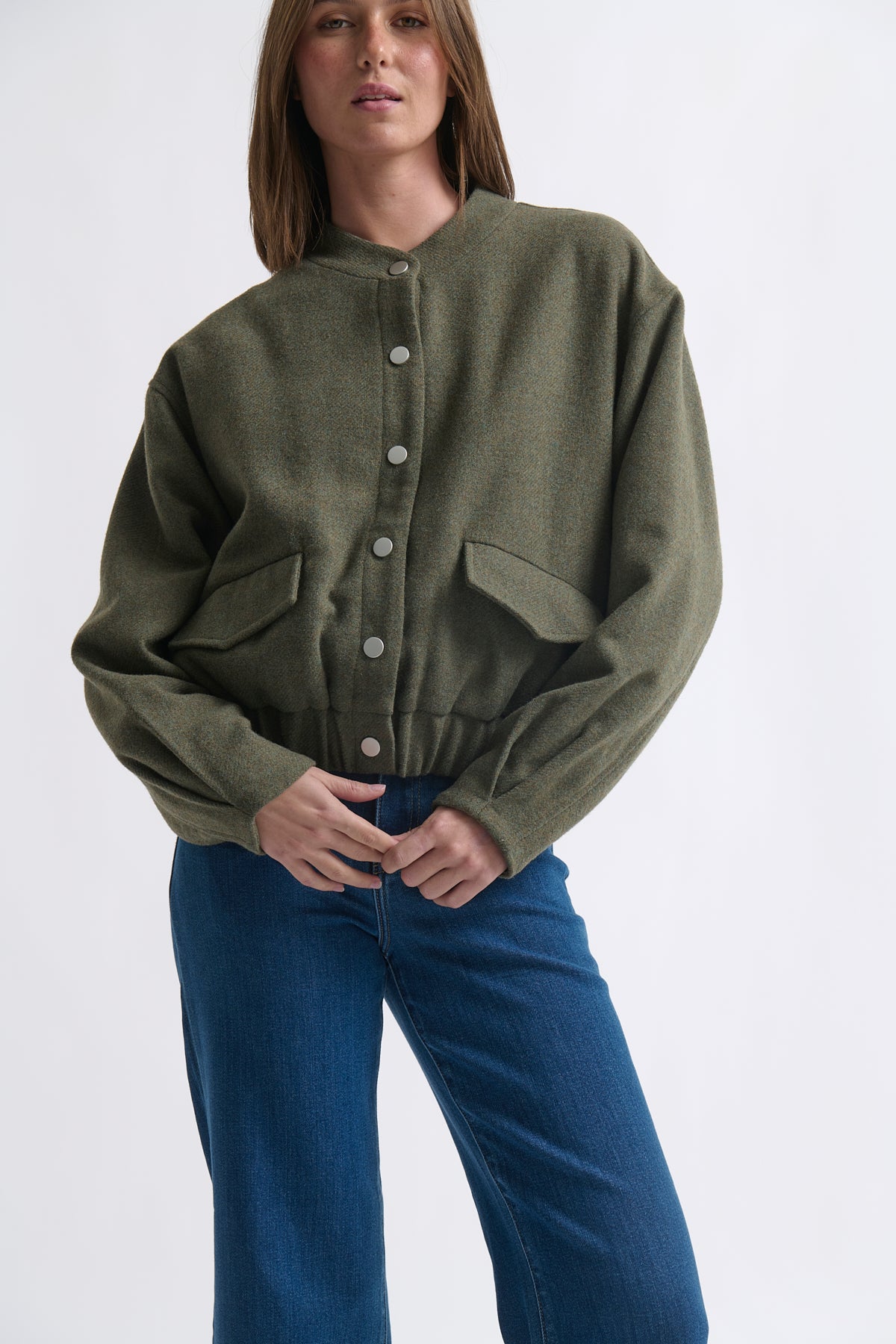 Peyton Bomber - Khaki - Kireina Australia