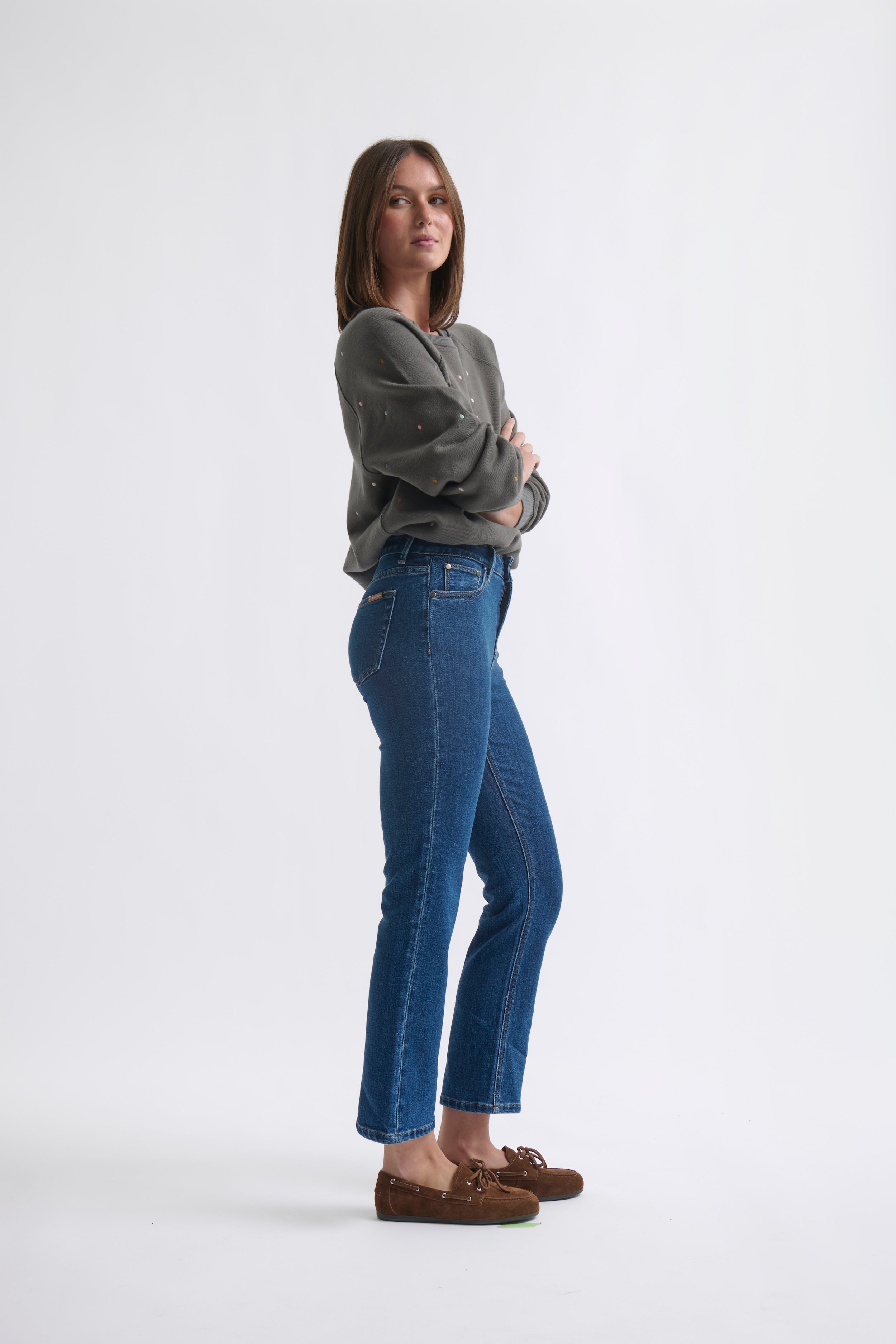 Vacay Jean | Hemmed - Brentwood Blue - Kireina Australia