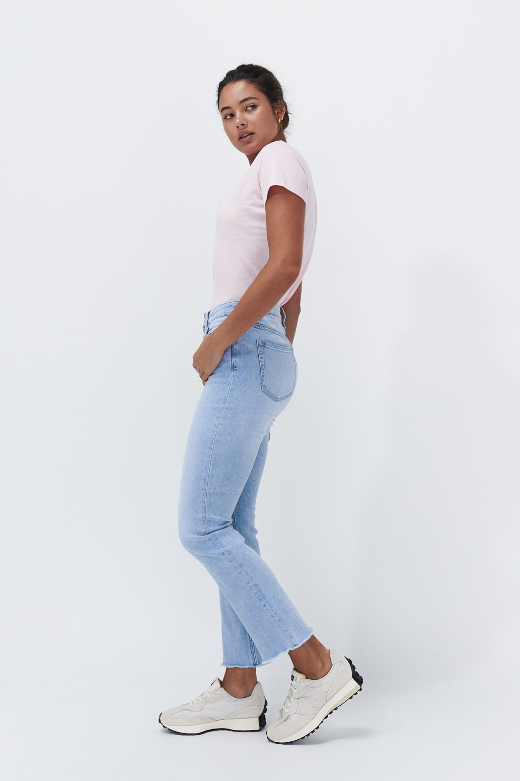 Vacay Jean - Raw Hem | Sky Blue - Kireina Australia