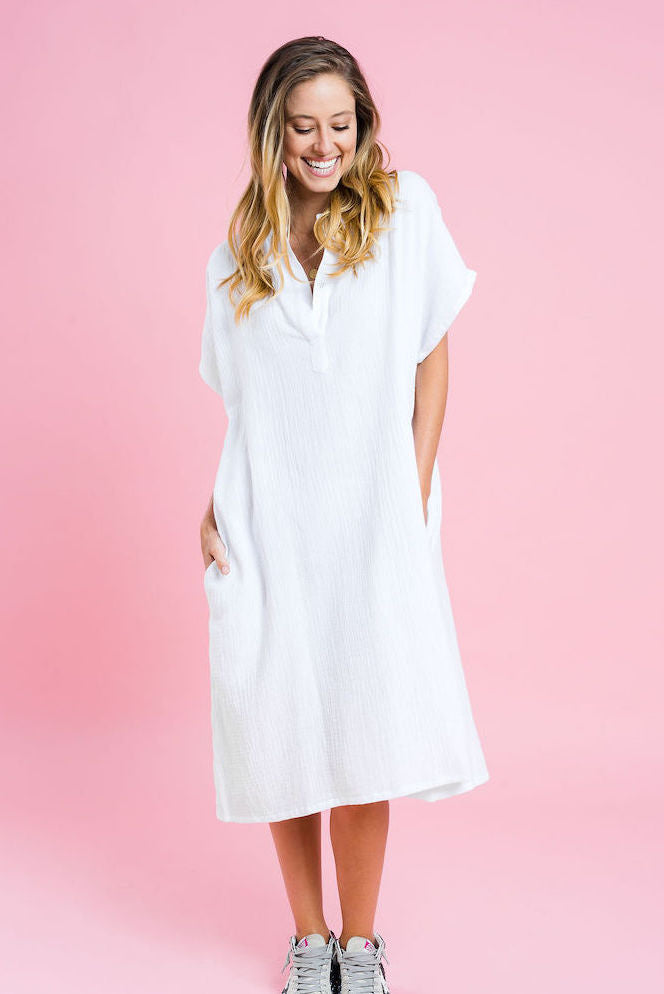 Sienna Dress - White - Kireina Australia