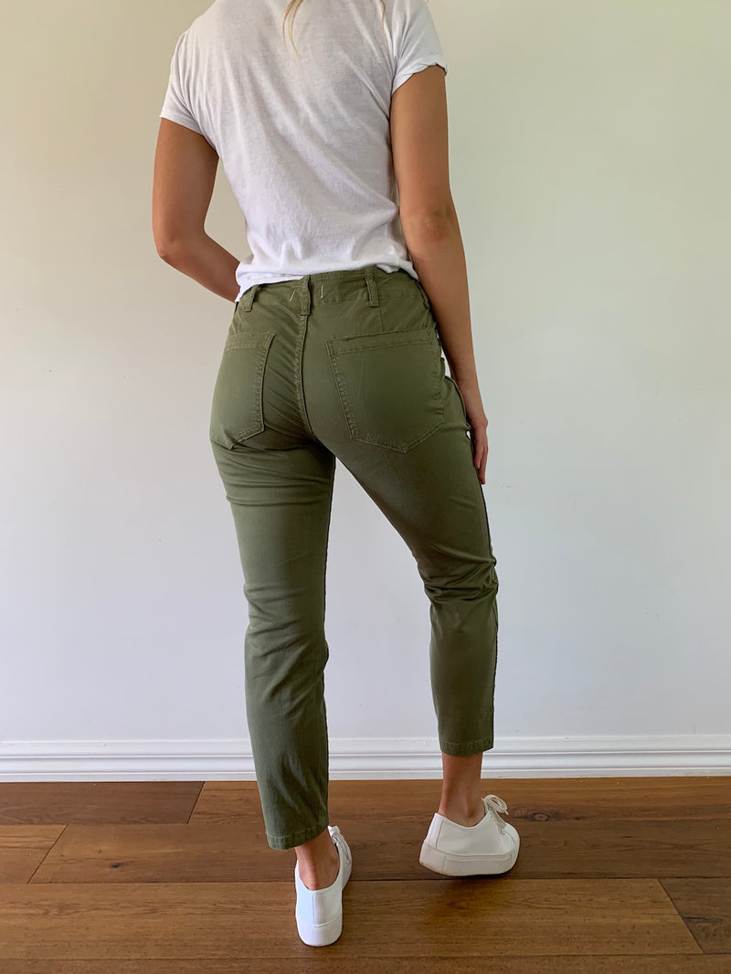 Soho Utility Pant Washed Khaki Kireina Australia